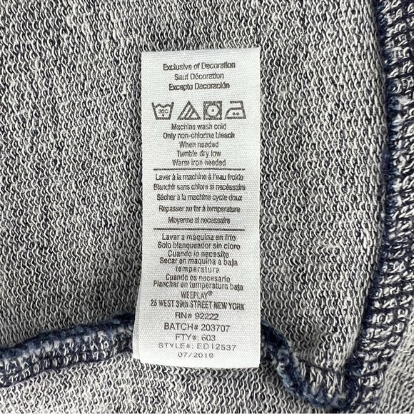 Baby Girls Blue Soft Zippered Peplum Jean Jacket, Size 24M - Picture 4 of 10